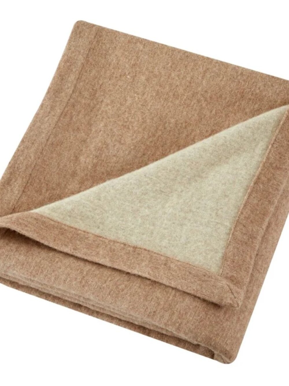 NWOT $400 Melange Home 100% Merino Wool Reversible Blanket. Queen / Full